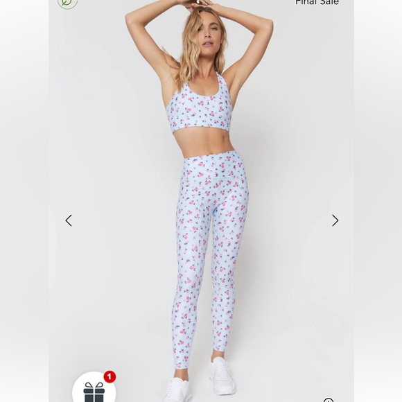 Spiritual Gangster Positano Verve Eco legging and sport bra floral - Picture 2 of 13